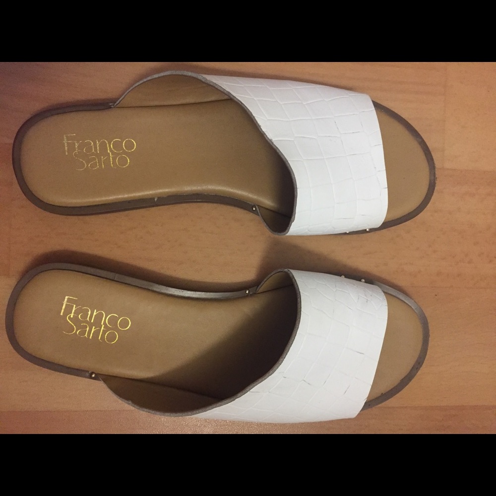 Franco Sarto Women’s Rye Flat Sandal White